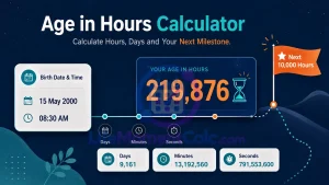 Read more about the article Age in Hours Calculator – Hours, Days and Milestones