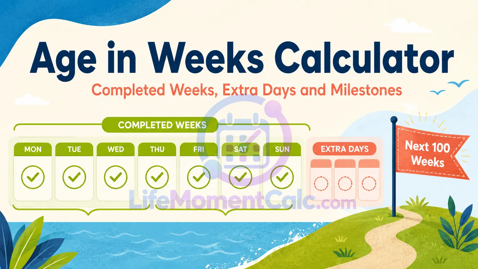 Read more about the article Age in Weeks Calculator – Full Weeks and Extra Days