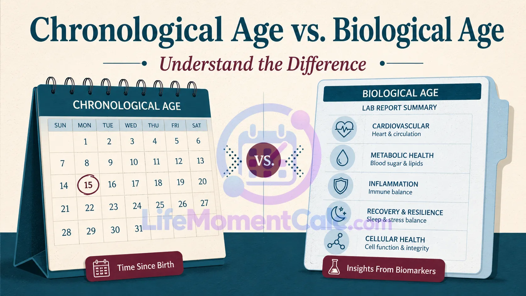 Read more about the article Chronological Age vs Biological Age – Compare Results