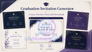 Read more about the article Graduation Invitation Generator – Create and Download