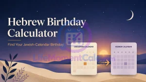 Read more about the article Hebrew Birthday Calculator – Find Your Jewish Calendar Birthday