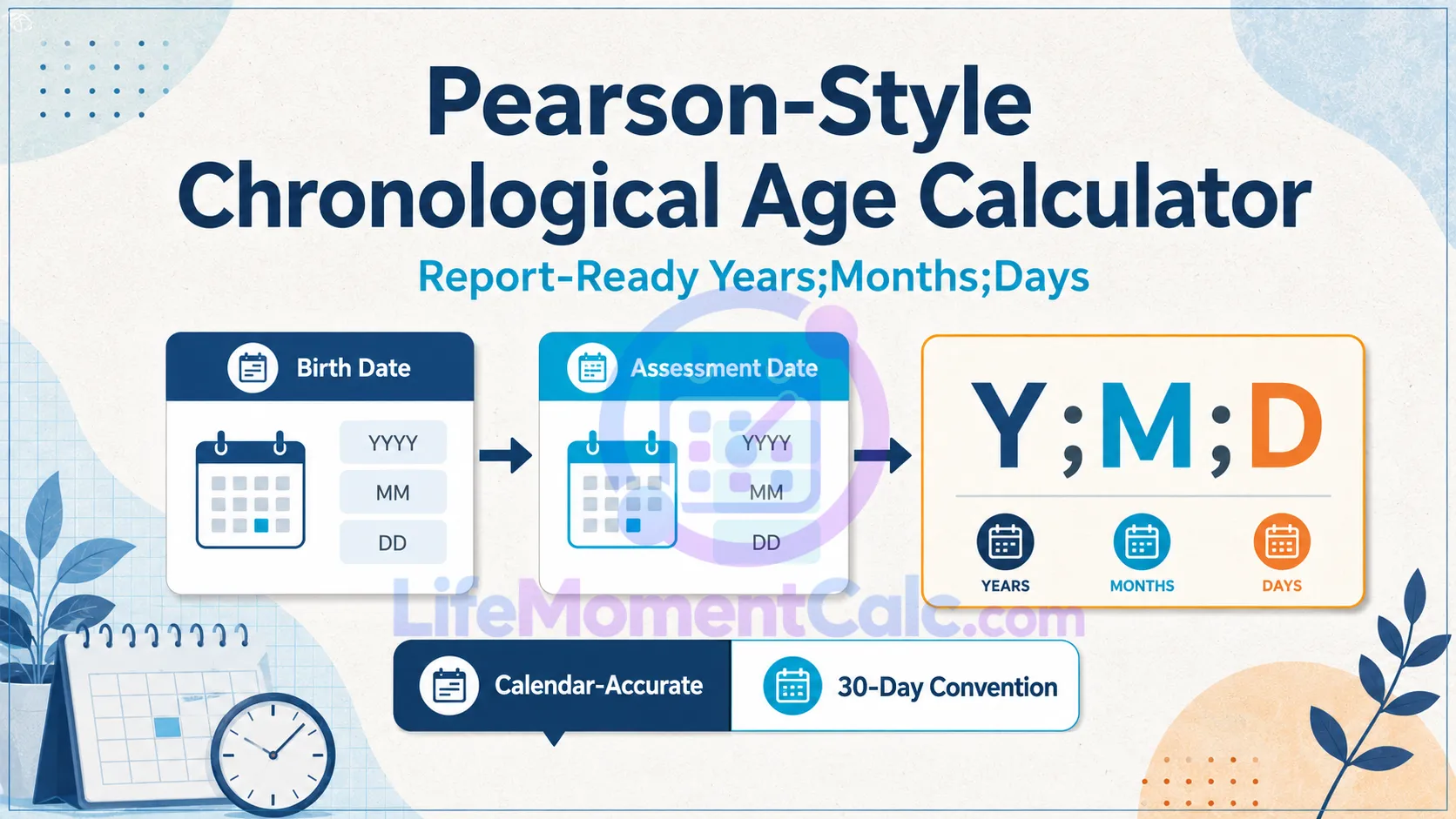 Read more about the article Pearson-Style Chronological Age Calculator – Assessments