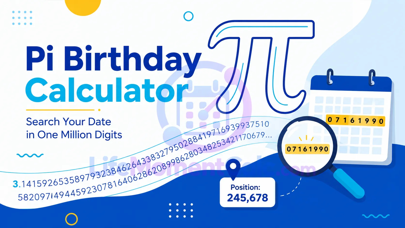 Read more about the article Pi Birthday Calculator for Finding Your Date in Pi