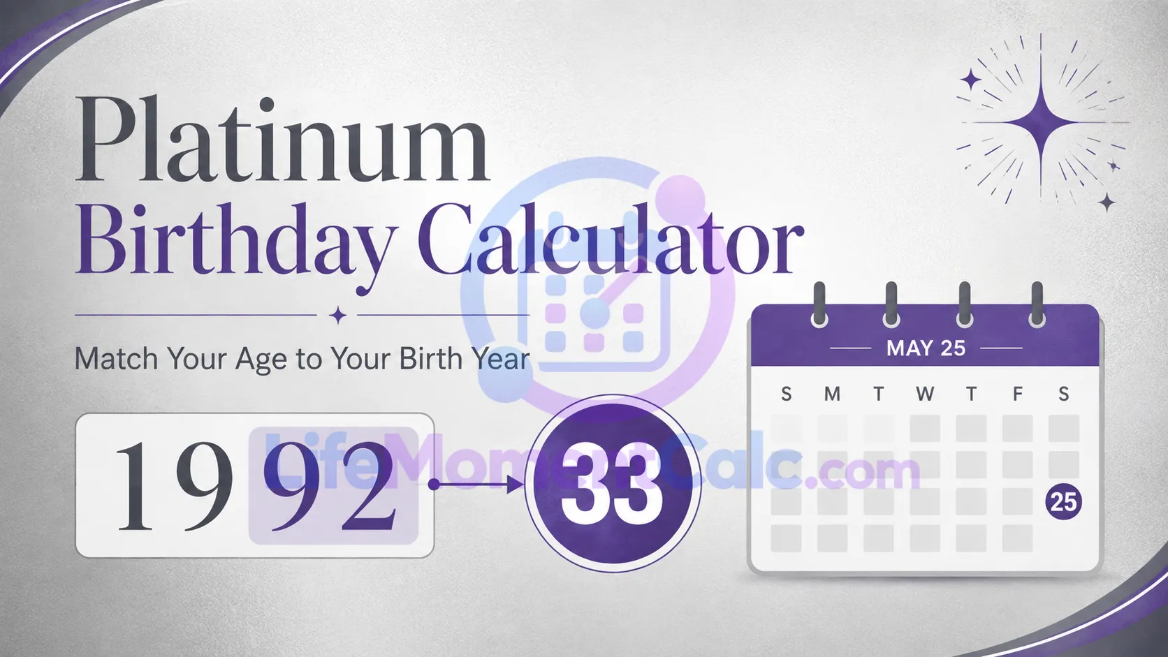 Read more about the article Platinum Birthday Calculator – Find Your Platinum Birthday
