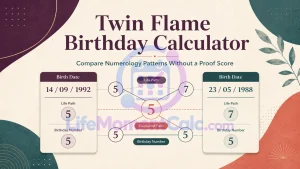 Read more about the article Twin Flame Birthday Calculator for Numerology Patterns